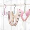 JJYY 1Pcs Home Multifunctional Rotating Shoe Rack Balcony Drying Rack Tie Belt Bag Hook Outdoor Shoe Hat Drying Rack Hook