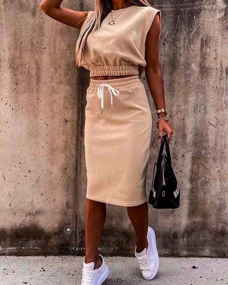 

Женская двухниточная ткань с кружевной юбкой, блузкой, двойным костюмом