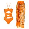 2024 European & American 3D Flower One-Piece Swimsuit – Sexy Vacation Beach Style