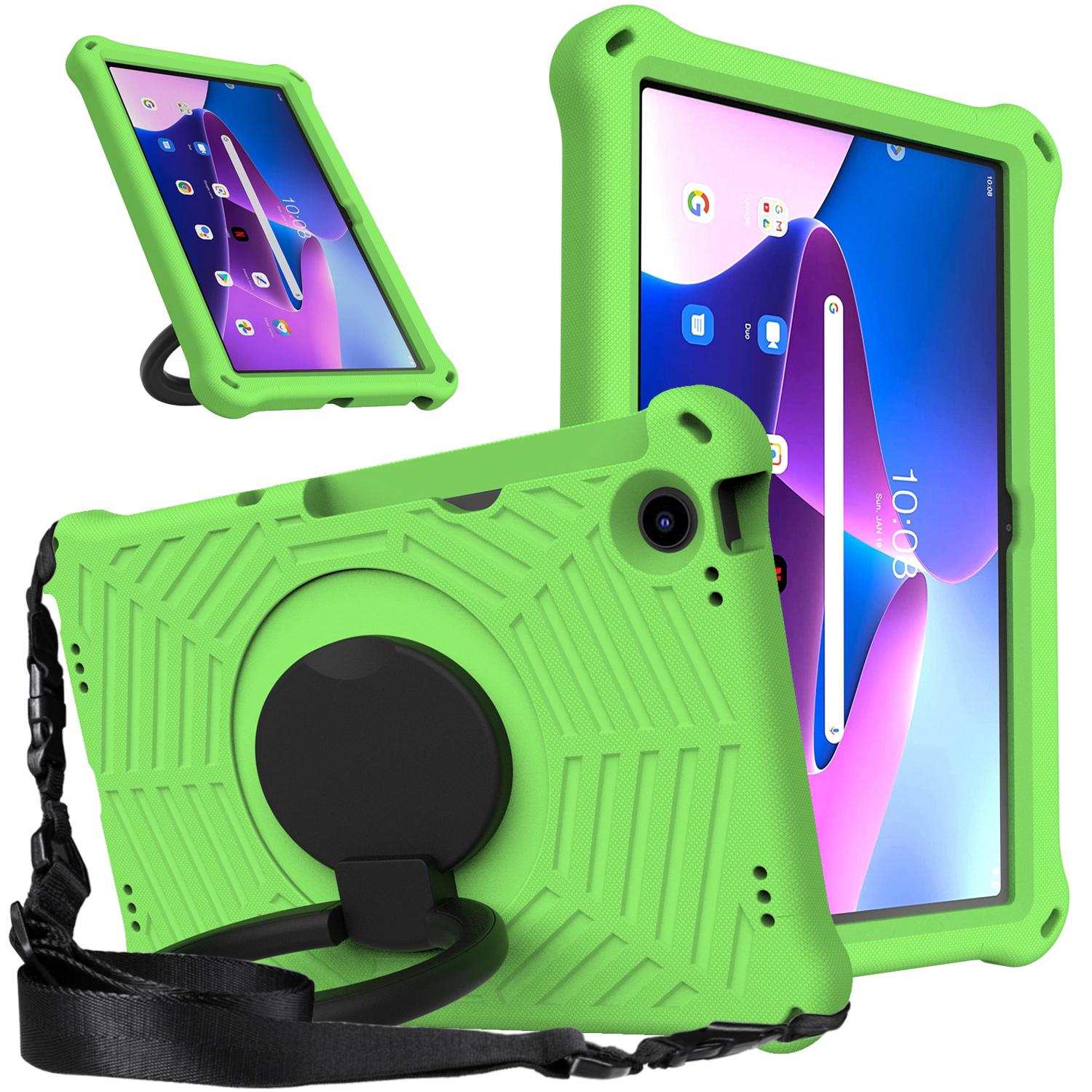Étui Pour Tab M10 Plus 3ème Génération TB125FU TB128FU 10.6 M10 Gen 3 TB328FU TB328XU HD X306F EVA Tablette P11 Pro 2ème Génération K10 Housse M8 TB-8505 TB-8705 vert