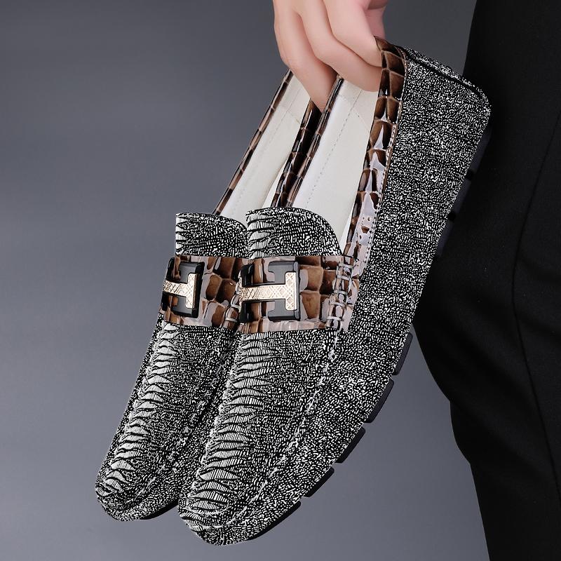 Fashion Hot Sale Casual Leather Loafers Luxury Men Handmade Driving Flats Ultra-light Slip-on Shoe Comfy Soft-Soled Moccasins Boat Shoes