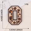 Embroidery Label Leopard Print English Alphabet Cloth Label Clothes And Hats Hand Account Diy Patch Accessories Embroidery Stickers Cloth Stickers