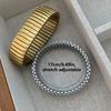 Elestic Titanium Steel Hand Chain Punk Vintage Bangle Fashion Stretch Watch Strap Bracelet  Unisex