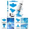 Wireless Pool Vacuum Cleaner Aluminum Tube Portable Pool Vacuum Plastic Texture for Convenient Use In Small Pools