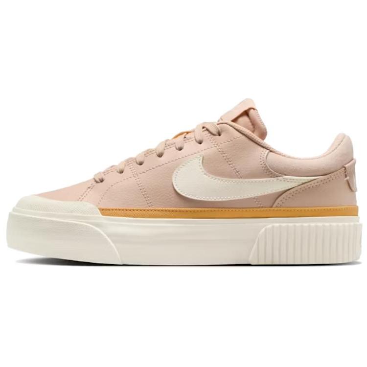 Nike  Court Legacy Lift Shimmer Pale Ivory Women Sneakers Brown Pollen Chalk DM7590-202 38
