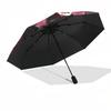 1pc Halloween Spooky Automatic Open, Windproof, Compact Travel Umbrella, Gift for Birthday, Christmas, Business 93012