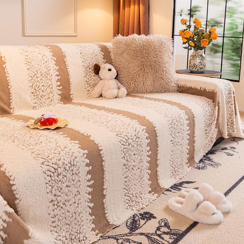 Autumn and Winter Thickened Plush Sofa Towel Full Cover 2025 New High-end Living Room All-inclusive Cover Cover Cloth