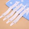4 Pcs Fitted Suspenders Bedding Holder Straps Mattress Clip Elastic Belt Bed Sheets Buckle Grippers