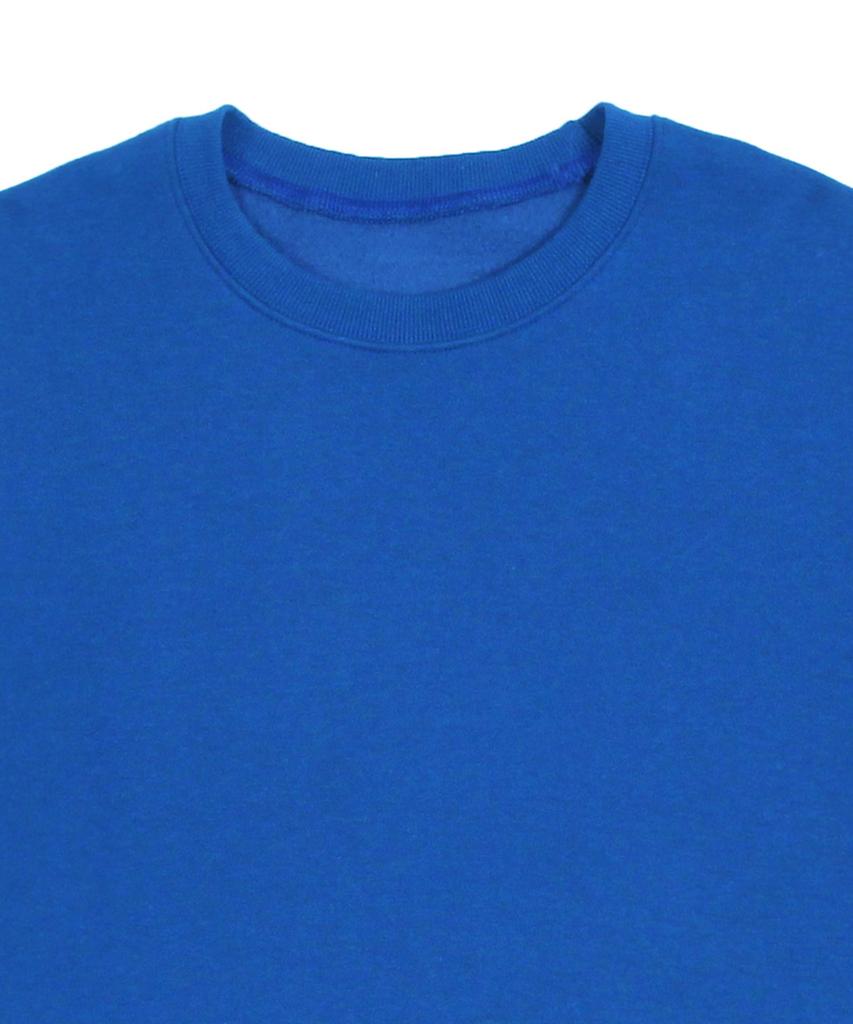 GRAVER [Unisex] Elbow Spray Flower Smile Sweatshirt_Cobalt Blue