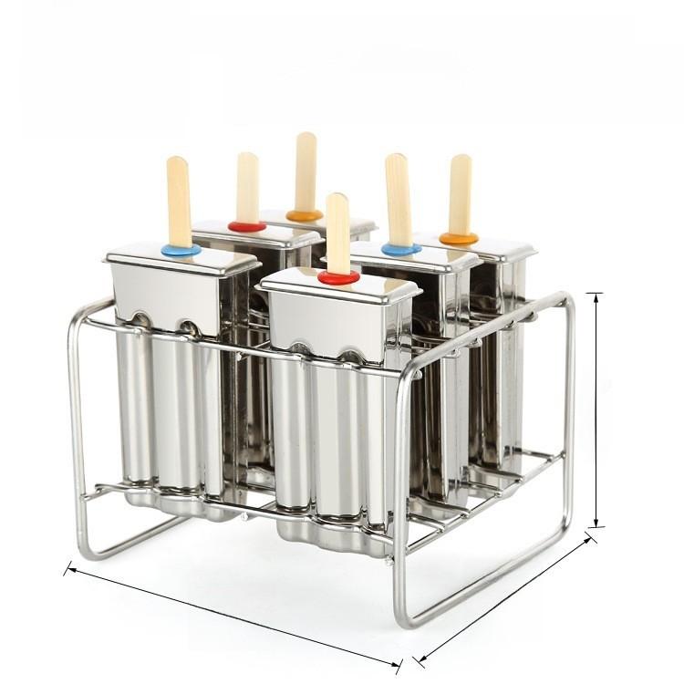 Modern Stainless Steel Ice Molds With Dual Slots For Home Use And Commercial Freezing