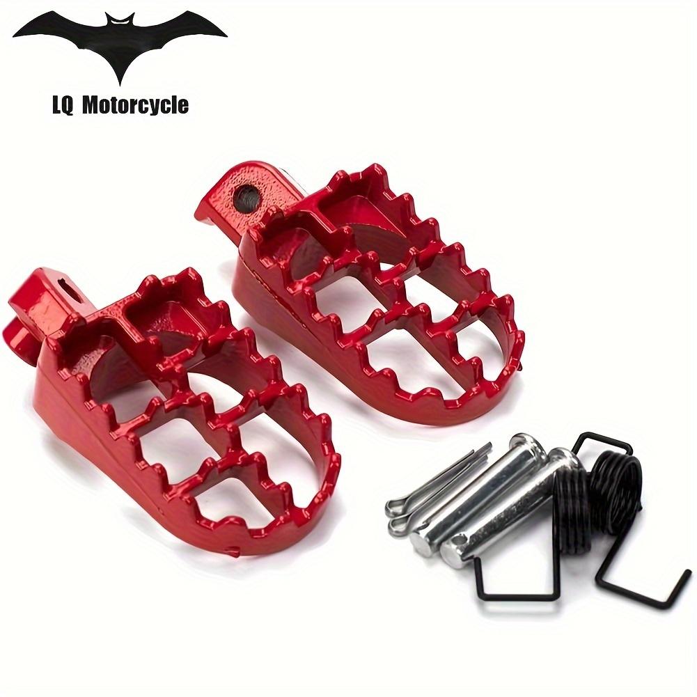 

Heavy-Duty Stainless Steel Foot Pegs for Off-Road Motorcycles Compatible with XR50R, PW50, CRF50 70, TW200, Enhancing Rider Control and Stability