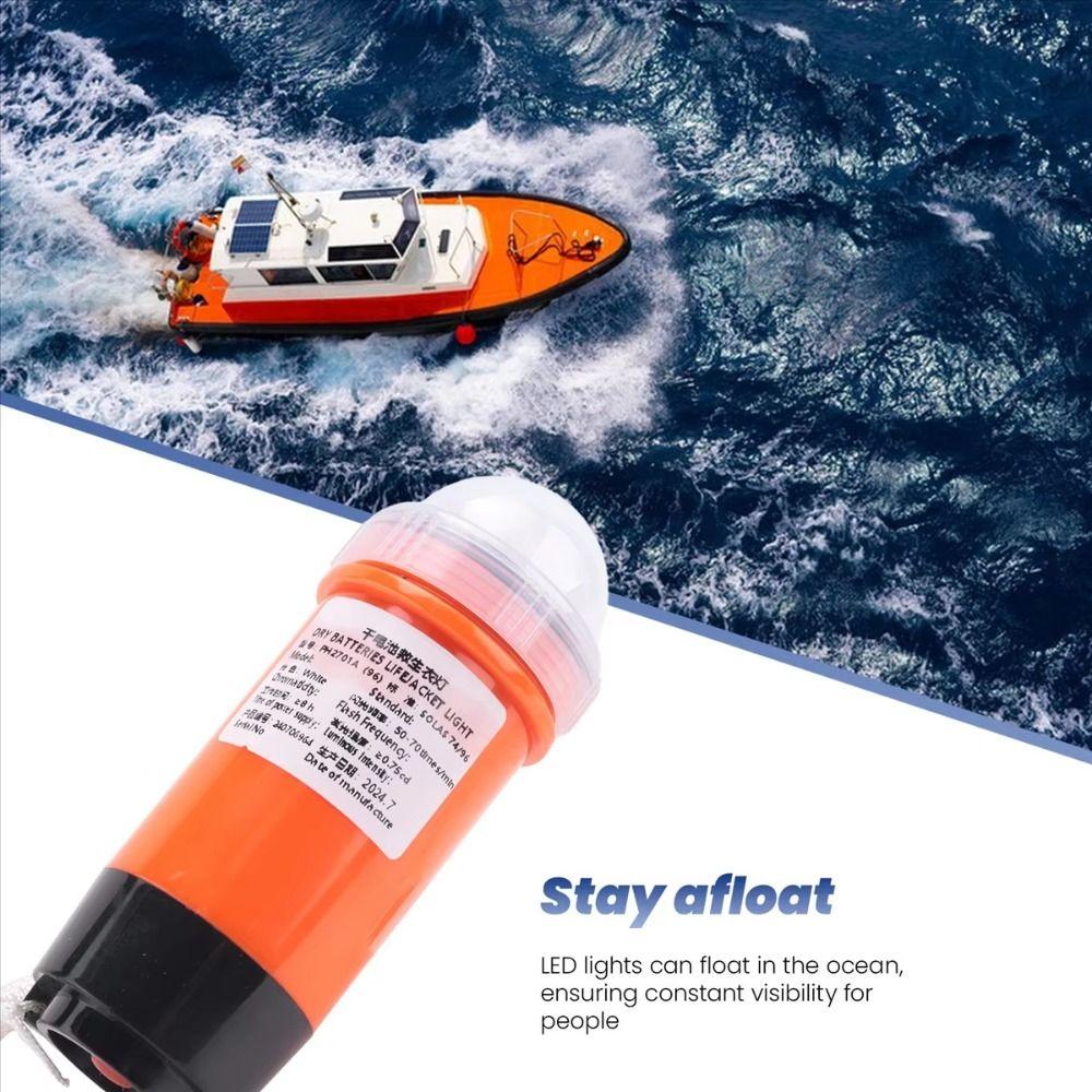 Gilet de sauvetage pour survie en mer Lumière d'urgence Auto-éclairant Eau de mer Enfants