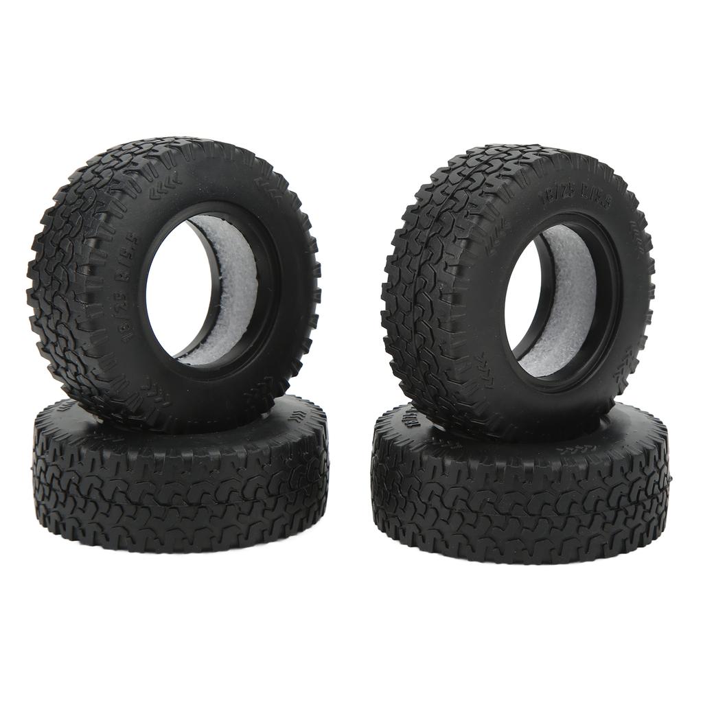 4Pcs 1.55 Inch Soft Rubber Wheel Tires for Tamiya CC01 LC70 LC80 118 Air UTB18 Capra Remote