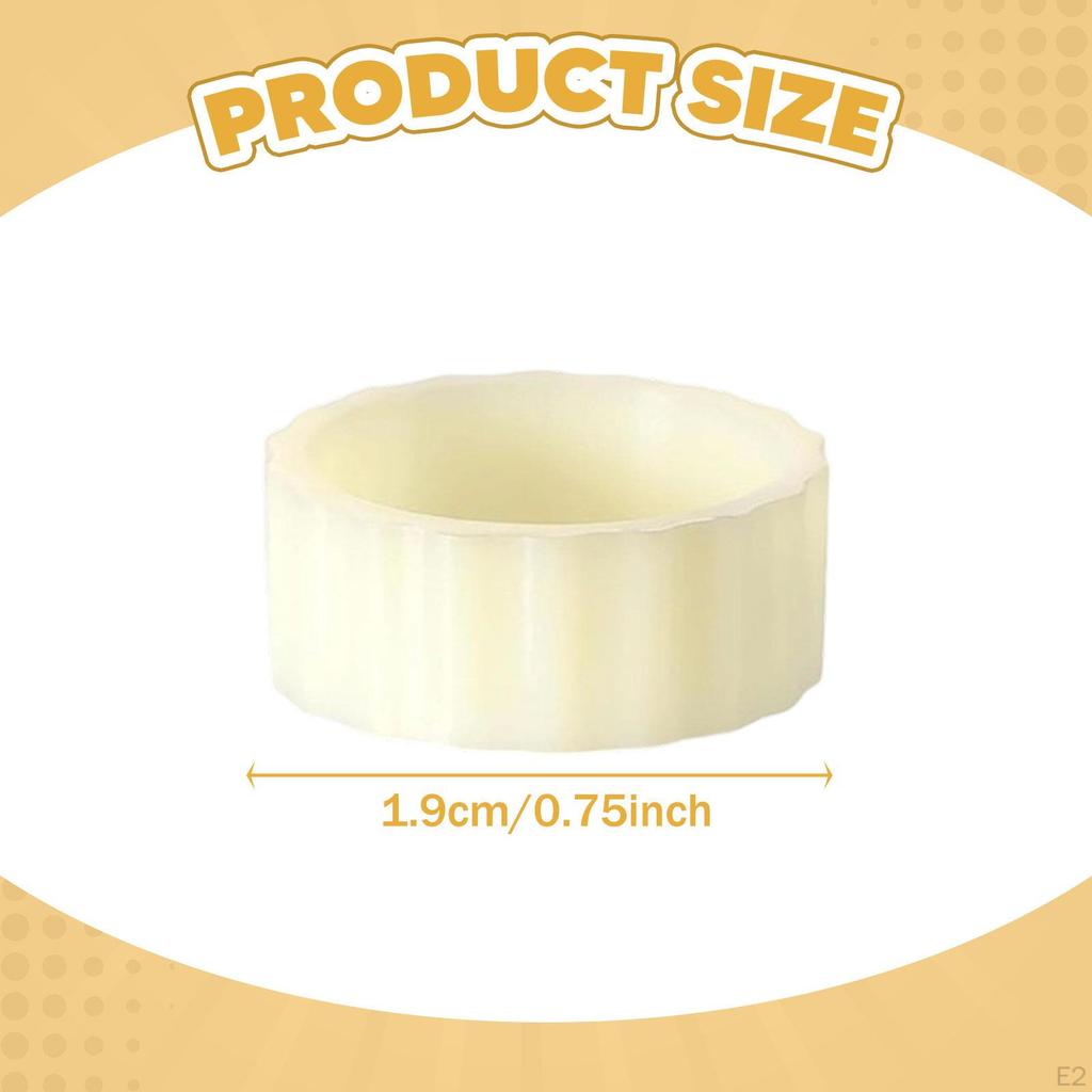 10 Pieces Candle Grippers Drip Protectors Holder Base Rings for Weddings Decor