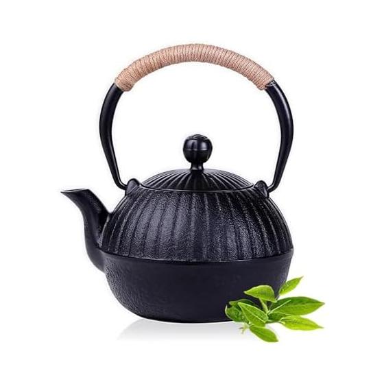 Iron kettle, IH compatible, teapot, open-fireable kettle, unglazed iron kettle, tea set, iron supplement tea, ironware, traditional crafts, pumpkin