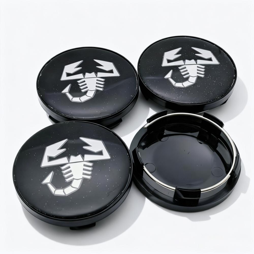 4pcs Scorpion Logo Emblem Badge Car Wheel Center Caps OD 58MM 54MM Wheels Hub Cap Rim Hubcaps Dust Cover Replace Car Accessories