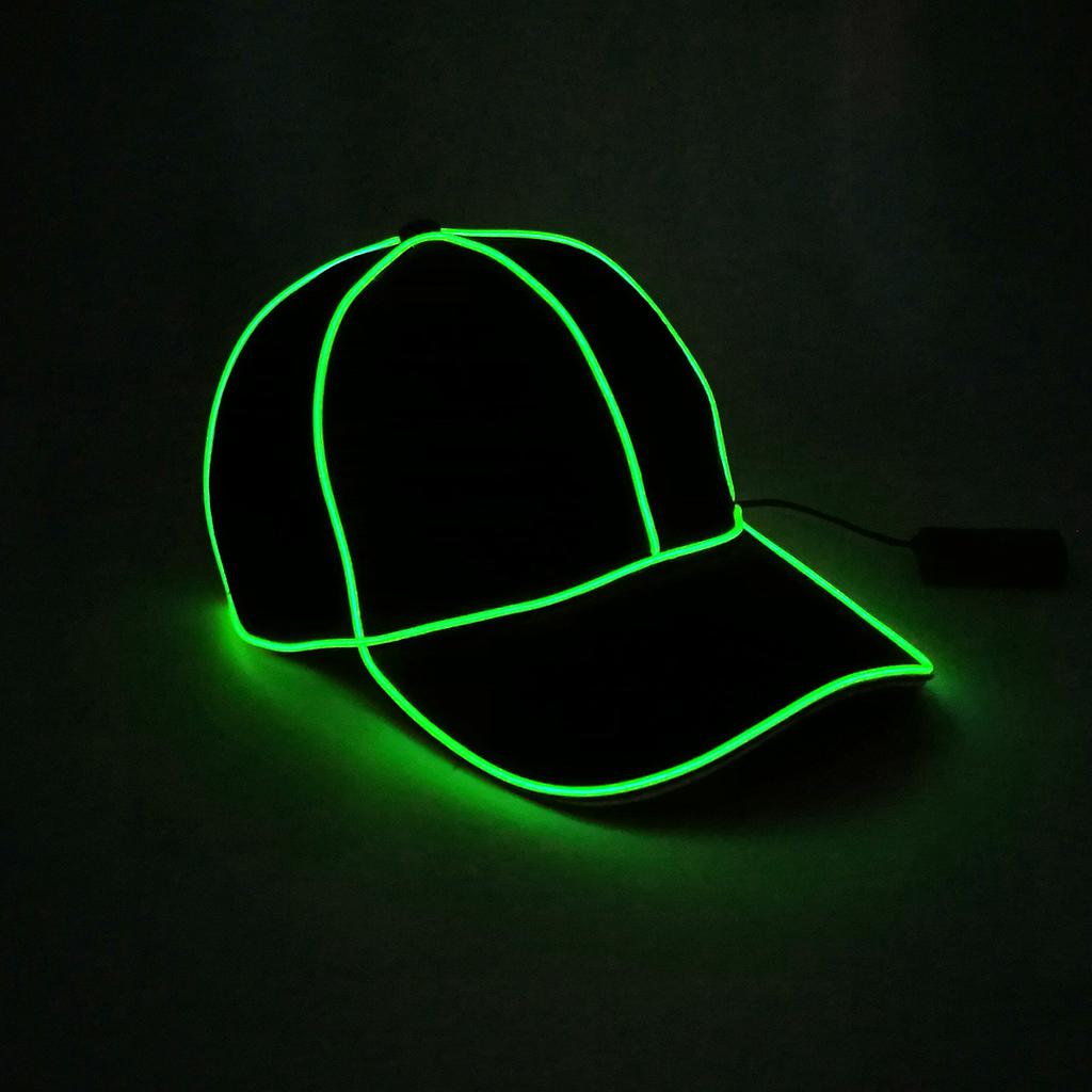Cool Fashion Baseball Caps Luminous LED Light Cap Hat Adult Party Night Props Flashing Baseball Caps