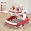 Adjustable Multifunctional Baby Walker for 6-18 Months - Anti-Rollover Design for Boys and Girls