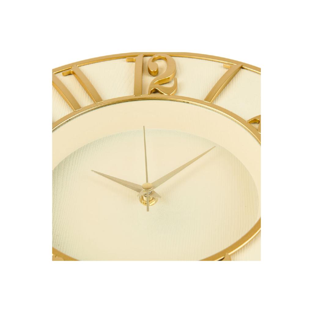 Decorative Wall Clock - Beige - 34 Cm