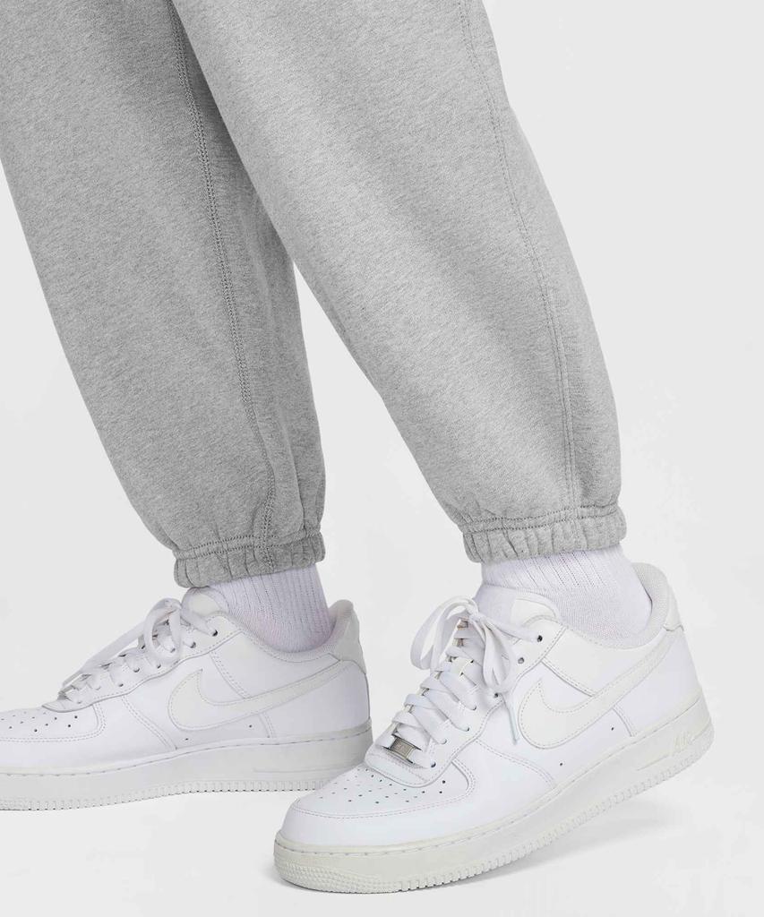 Nike מכנסי פליז Solo Swoosh עם שרוול מותן M - אפור כהה מנוקד:אפור מעושן בהיר:לבן / Hv1089-063