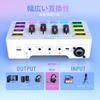 FIFINE Gaming Audio Mixer Interfejs audio Kompatybilny z Gaming Audio Mixer Podcast Mixer z funkcją RGB Przycisk zmiany głosu Niestandardowy efekt dźwiękowy