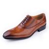 Fashion Luxury Leather Dress Men Shoes Handmade Business Office Party Shoes Genuine Leather British Style Fashion Shoes China Customized