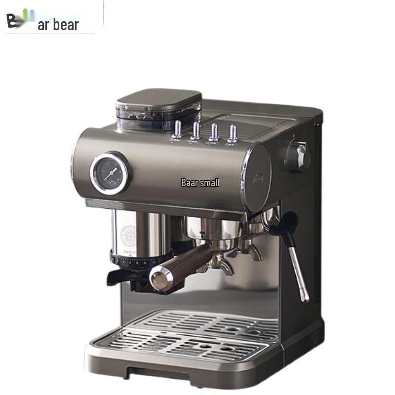 Bear Semi-Automatic Espresso Machine with Grinder CN plug (adapter included)