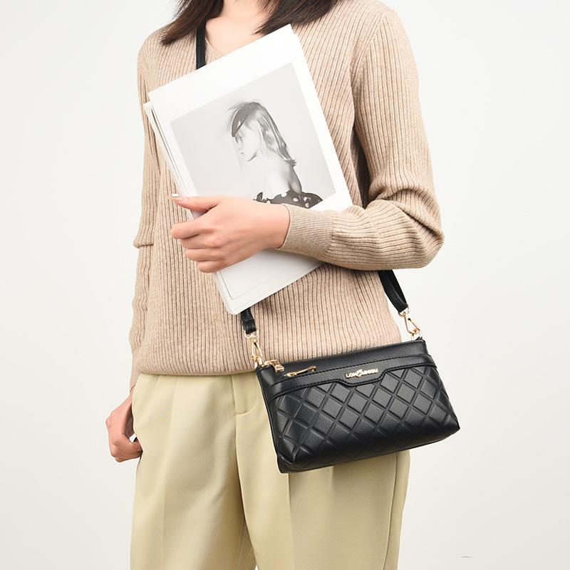 Bag Women's 2025 New Fashion Rhombus Trend Women's Bag Change Bag Shoulder Crossbody Bag Mobile Phone Bag Clutch Bag