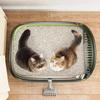 Caja de Arena para Gatos Kitty Sandbox Baño para Gatos Semicerrado Palangana de Limpieza Suministros Aseo para Mascotas Bandeja para Gatitos Bacinilla Accesorios Suministros