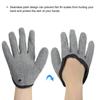 PATIKIL 1 Pair Fishing Gloves with Magnetic Fisherman Professional Catch Fish Fillet Gloves with Towel for Catching Gray Release, Gloves, Non-Slip