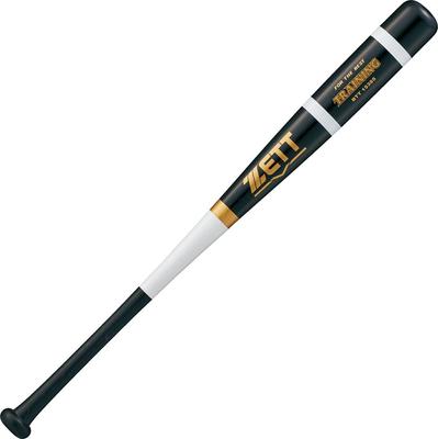 ZETT Baseball Wooden Training Bat 85cm 1200g Average Black X White Made In Japan BTT15385 (1911)