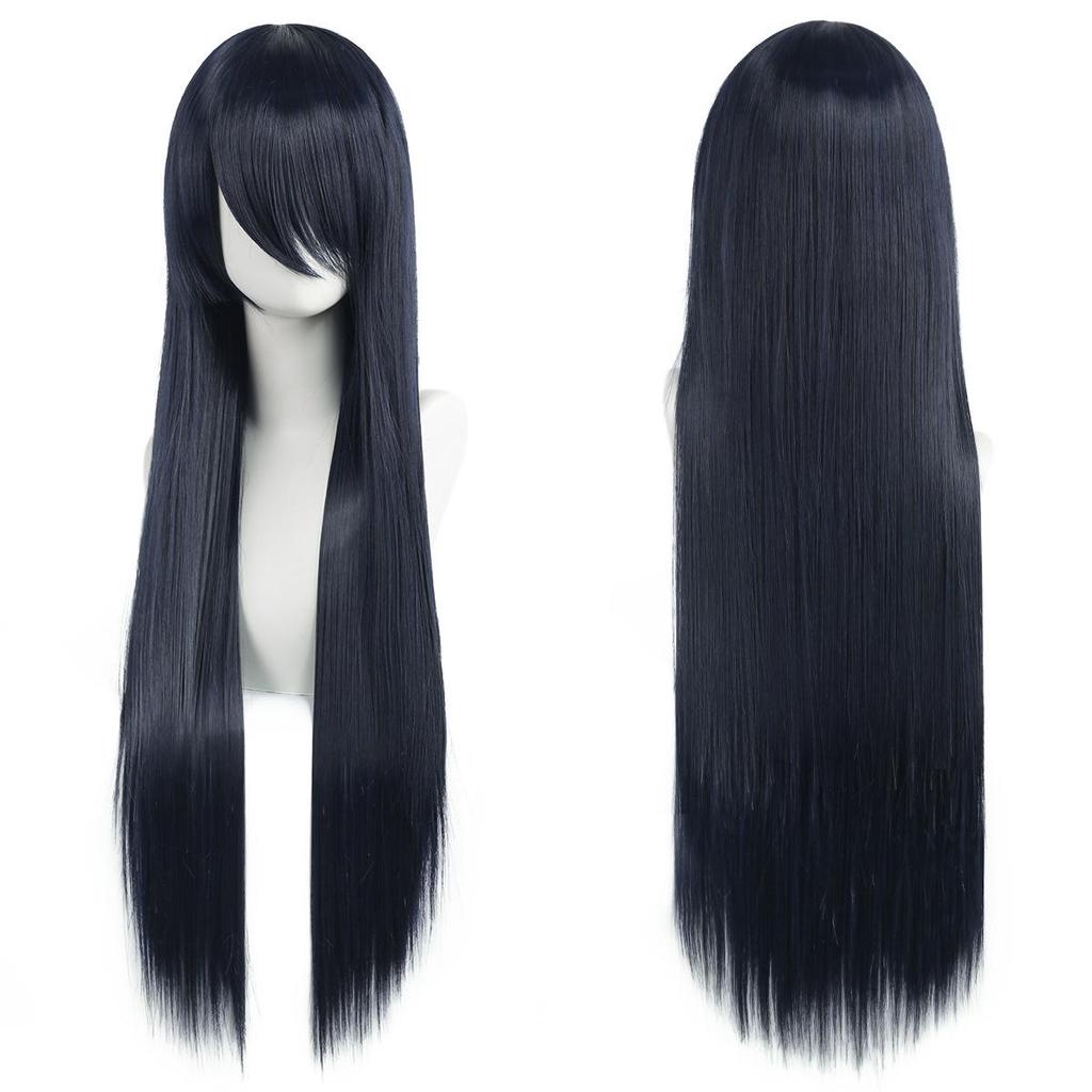 Mao Niang Stil 80cm Lange Gerade Cosplay Perücke, Unisex, Bunt und Vielseitig