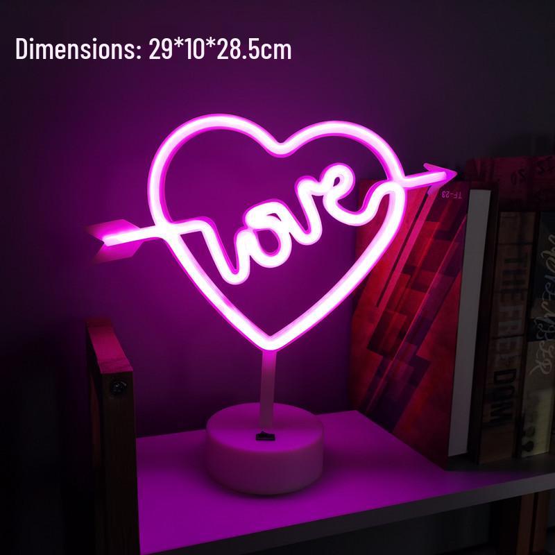 Luz de Mesa LED Neon para E-Sports e Decoração de Quarto