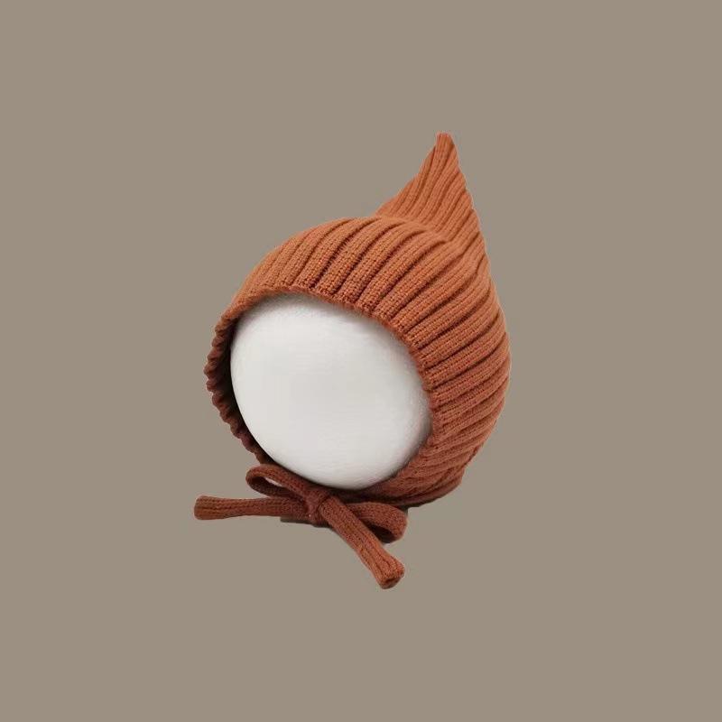 

Comfortable Winter Hat For Children; Knitted Design Ensuring Ear Safety, Suitable For Baby Photo Props