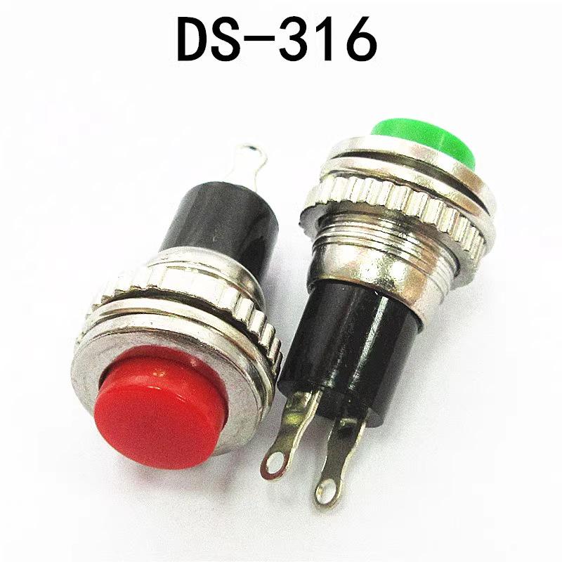 10MM Nicht-verriegelnder Selbstrückstellender Türklingel/Hupe Taster Schalter DS-316/314