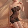 NOVINKA Japonsko Korejský styl Sexy prádlo bez rozkroku Krajka Dutá podprsenka Set Erotické kostýmy Teddy Baby Doll Šaty Deep V Open Bra Porno Ženy Spodní prádlo Sexsuit
