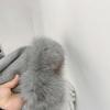 2025 Women's Short Fox Fur Wool Coat - Double-Sided Bathrobe Style