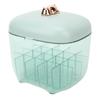 Lipstick Holder Organizer Dustproof Large Capacity Clear Display Storage Stand with Mirror for Table