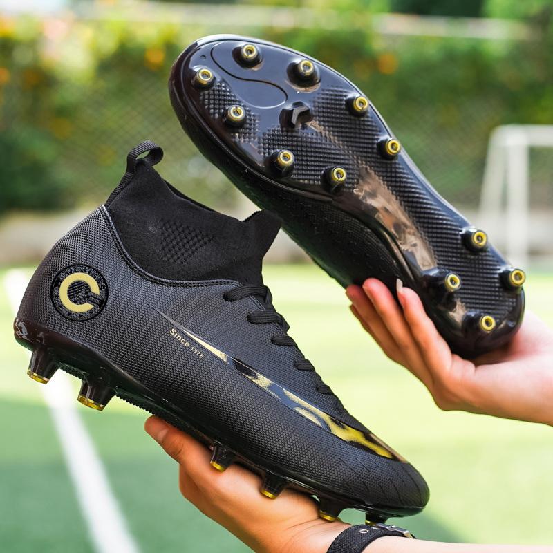 Herren Outdoor Sport Fußballschuhe, Fußballschuhe, Atmungsaktive und rutschfeste Trainingsschuhe, Kunstrasen