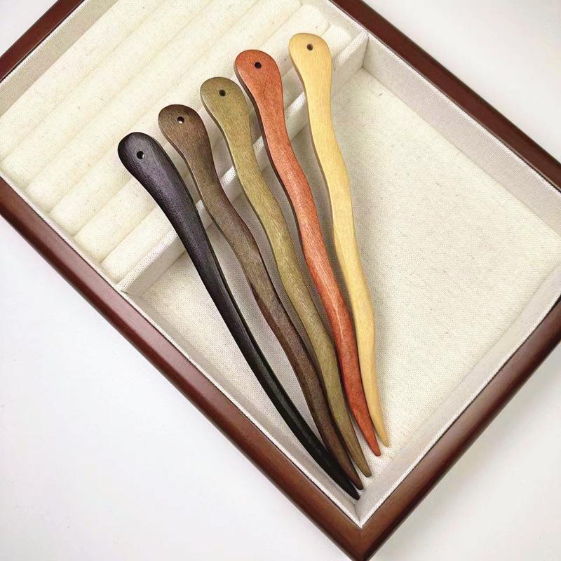 Vintage matu nūja Dabīga Sandalkoka matu sprādze Sievietēm Meitenes Matu Spraudītes Spraudītes Senatnes ķīniešu stila matu aksesuāri Rotaslietas Sievietēm