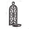 Wall Mount Candle Holder Stand Gift Durability Hollow Design Ornament Decorative for Party