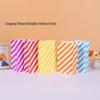 Colorful Minimalist Kraft Paper Bags for Baking Snacks and Children's Gifts