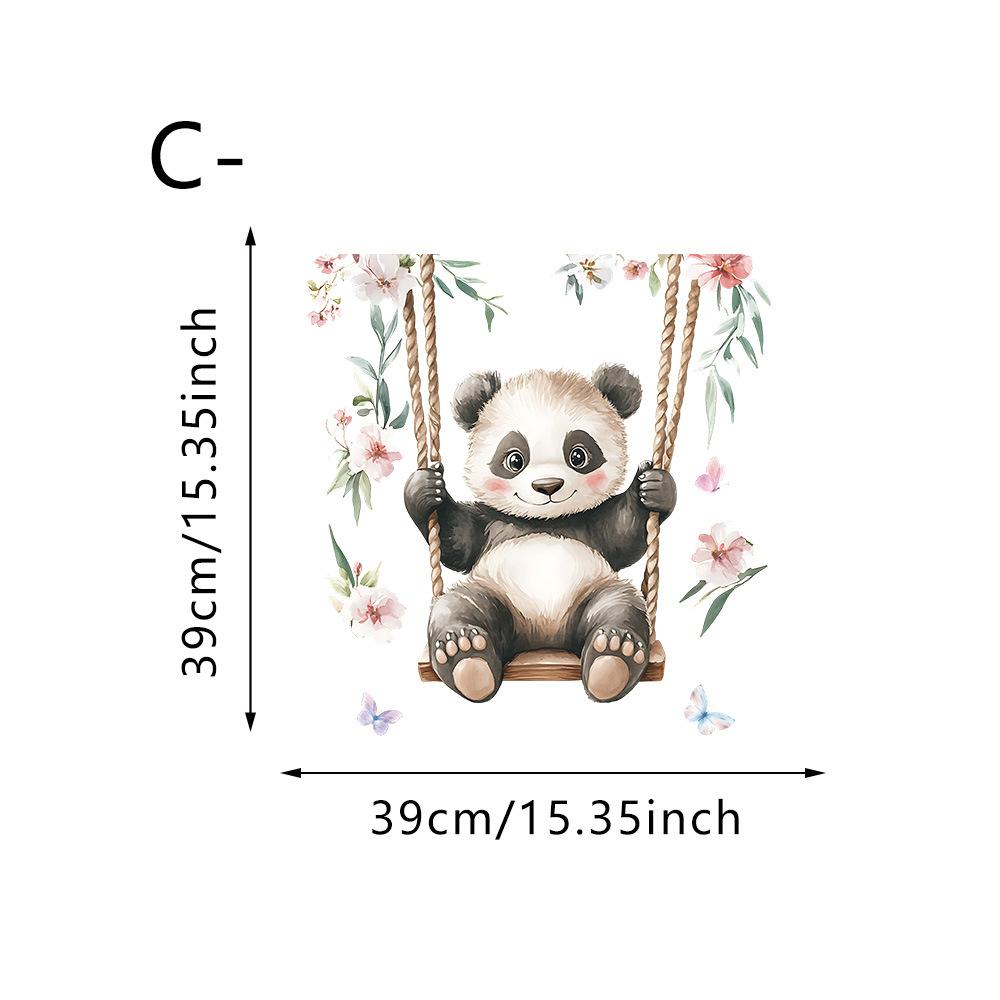 Dierlijke Statische Glassticker, Schattig Konijn, Panda, Puppy, Koelkast Raamsticker