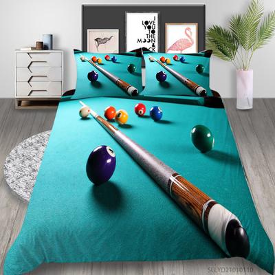 Source Bedding Two Or Three-Piece Set, Sports Wind 3D Digital Printing Polyester Fabric