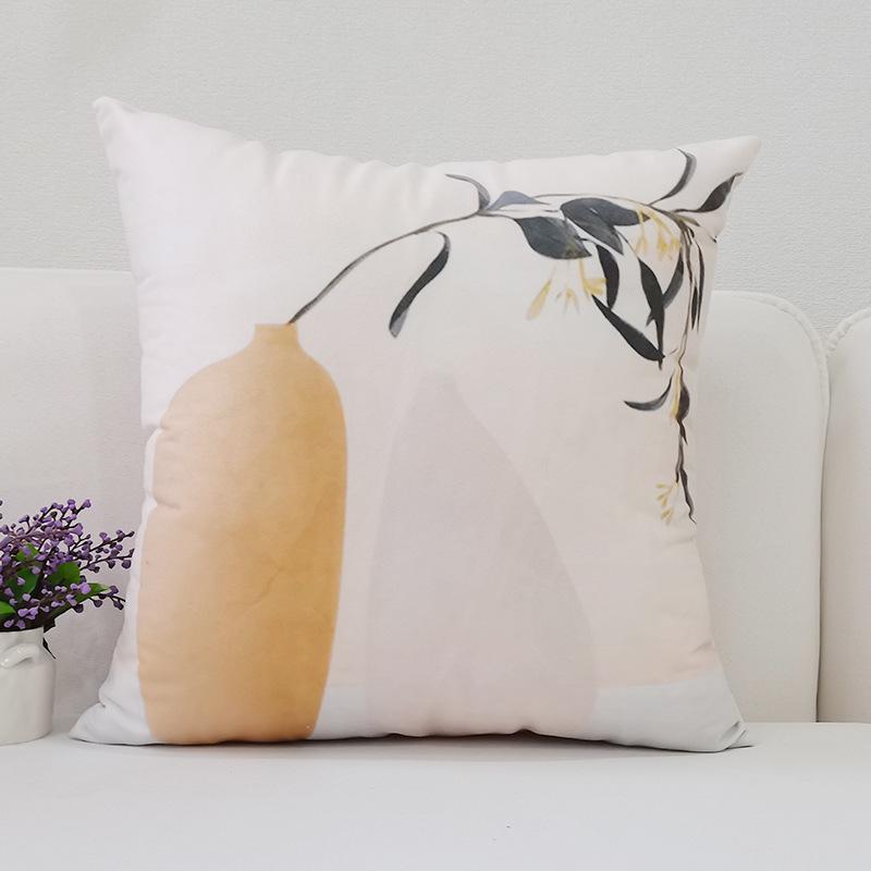 Nordic New Geometric Pillowcase Abstract Print Simple Bedside Sofa Car Cushion Pillowcase Does Not Include Pillow Core