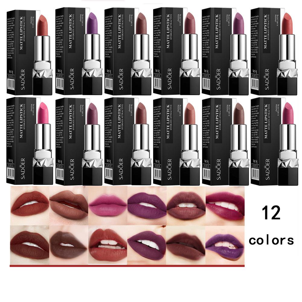 Matte Lipstick Luxury Velvet Lip Gloss Lip Glaze High Pigmented Long Lasting Lipstick Saturation Woman Makeup Lip Lipstick