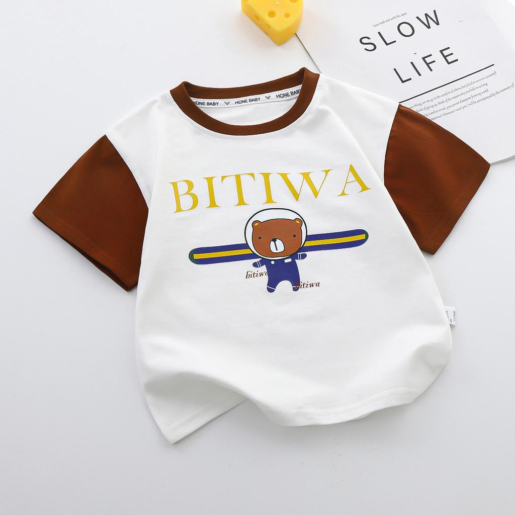 Children's short-sleeved T-shirt summer cotton new boys Korean version of girls boys clothes half-sleeved baby top children's clothing