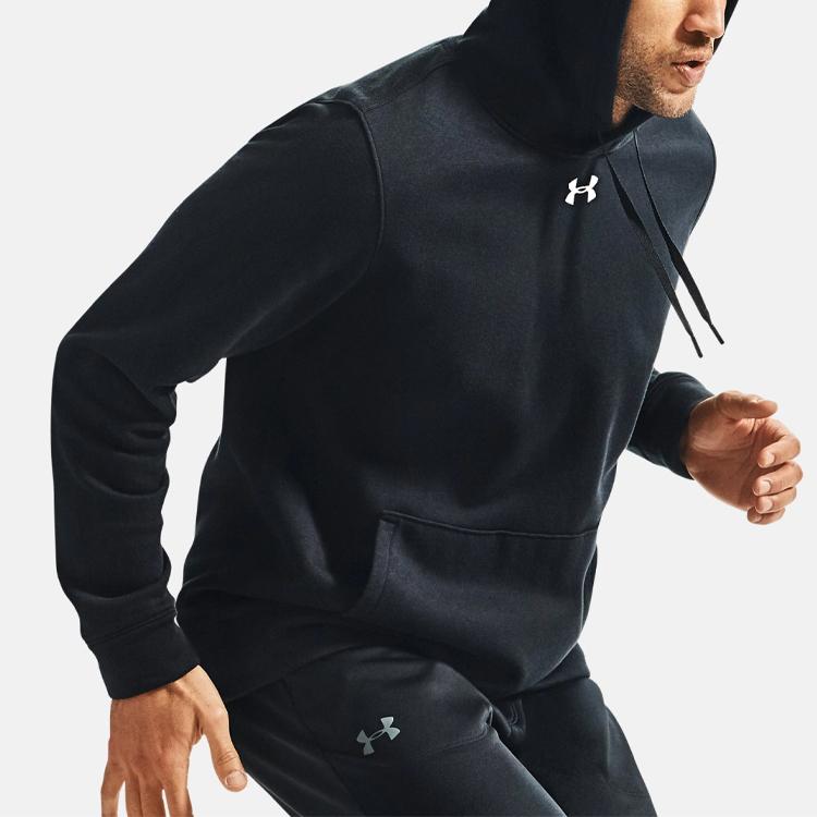 UA Breathable Pullover Hoodie Men hoodies Black 1300123-001