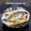 Stainless Steel Multifunctional Telescopic Steamer and Egg Rack