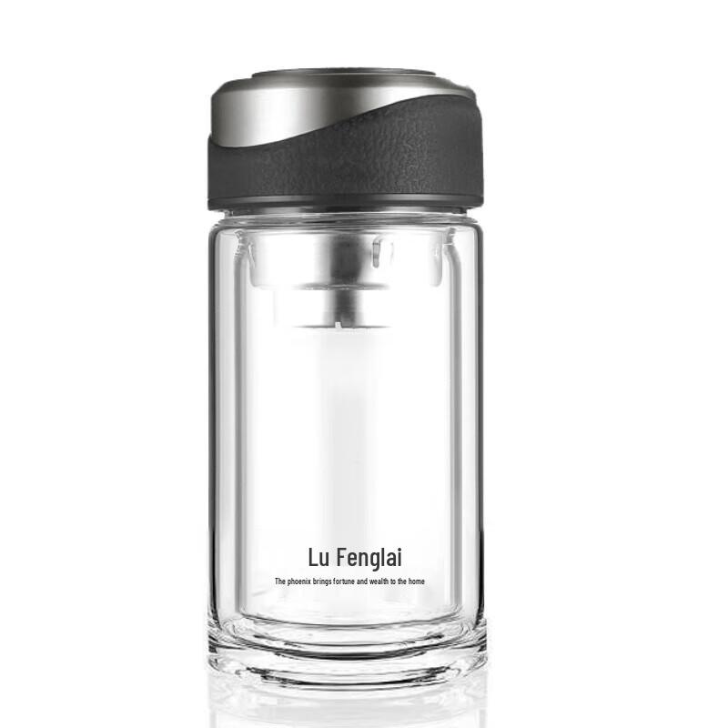 Double Wall Borosilicate Glass Tea Cup with Infuser